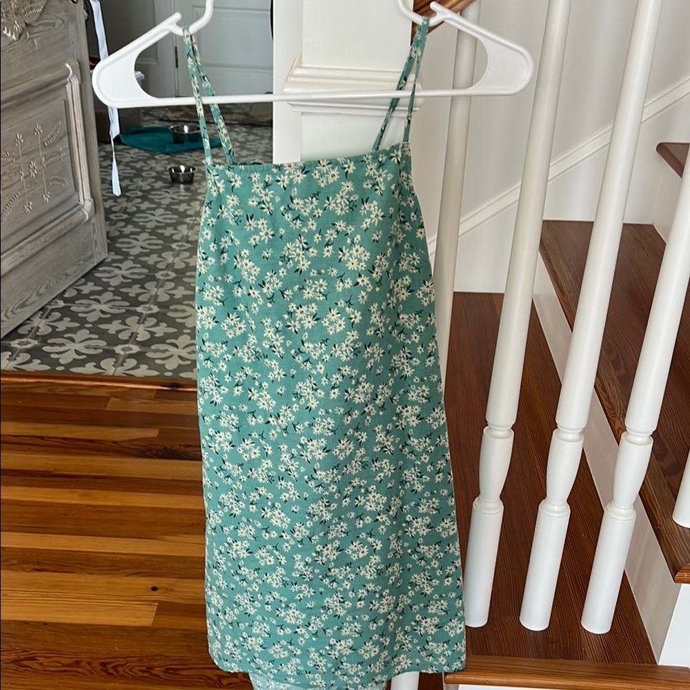 Floral Green Dress